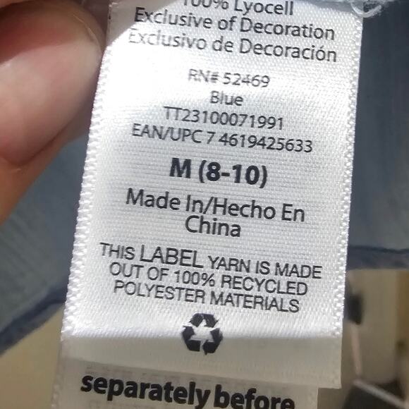 Cato M Eyelet Ruffle Top Peasant Blouse Boho Cottagecore Timeless Southern Style - Picture 7 of 7